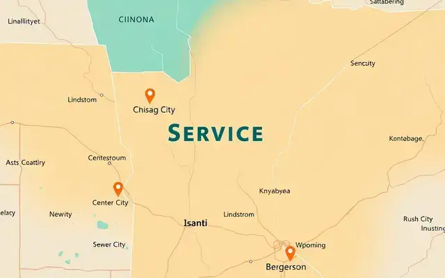 Service area coverage